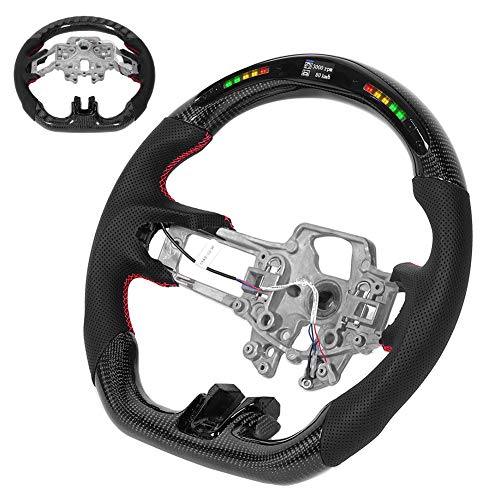 Led Steering Wheel,Carbon Fiber Steering Wheel,Carbon Fiber Steering Wheel Led Shift Lights Display Steering Wheel Car Modified Accessory Fit For F V6 Ecoboost Gt Shelby 2015?2017 Led Steering Wheel #TOP7