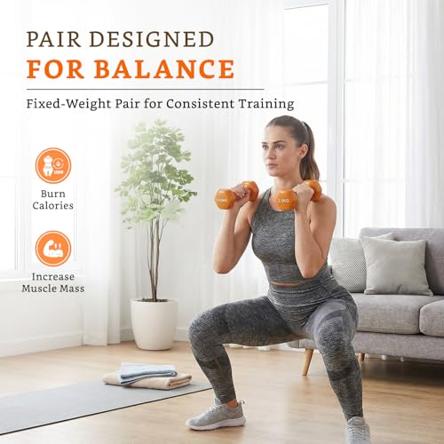 Image of Amazon Brand - Solimo Vinyl Dumbbell