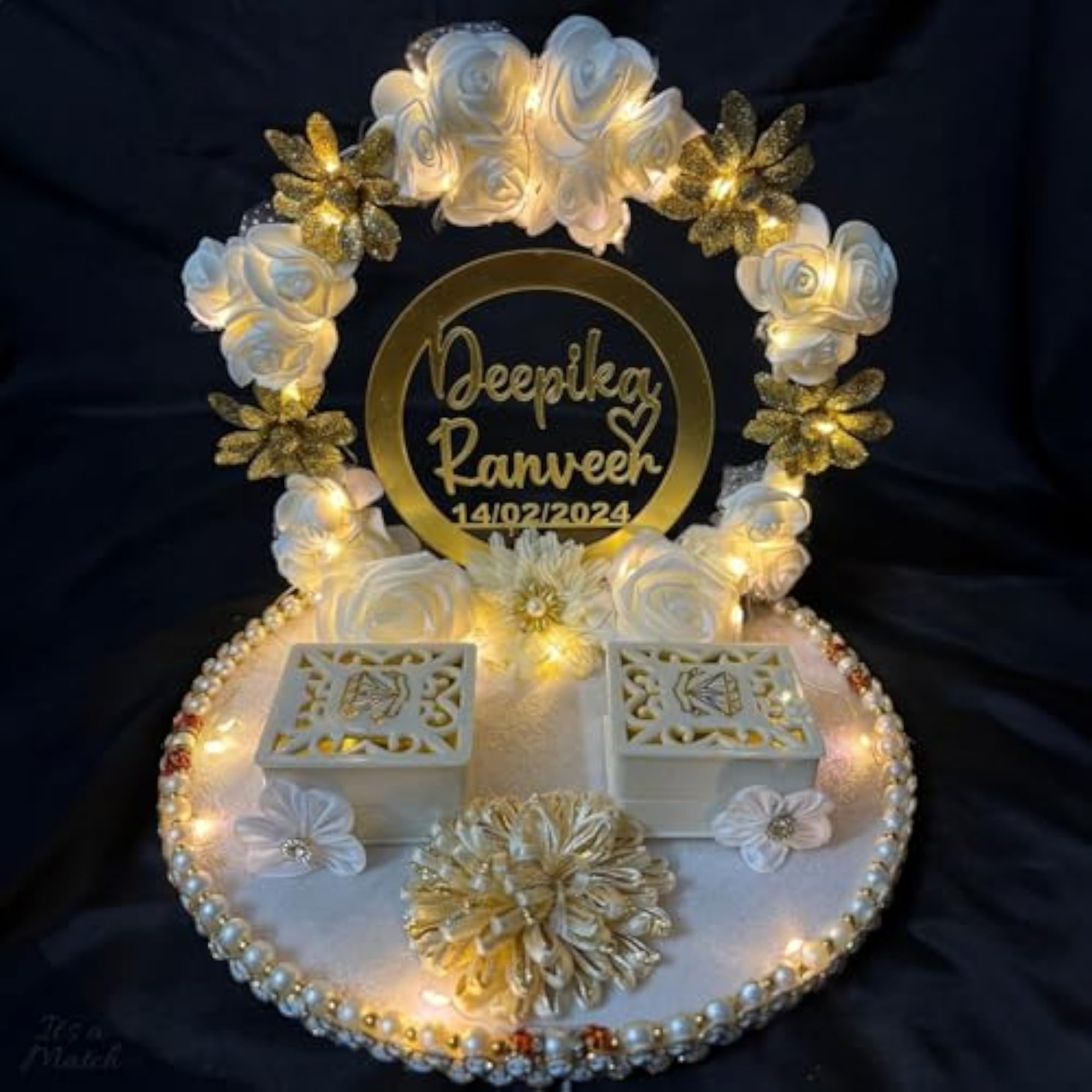 Personalized Wedding Engagement Platter