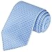 KissTies Blue Tie Set Solid Necktie Wedding Ties + Pocket Square + Gift Box