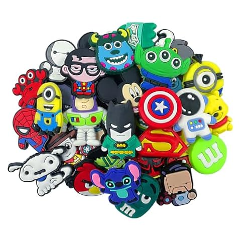 TZZMZC 36 PCS PVC Shoe Charms for Boys，Anime Charms for Kids，Shoe Decoration Charms Unisex (36 PCS) Cover