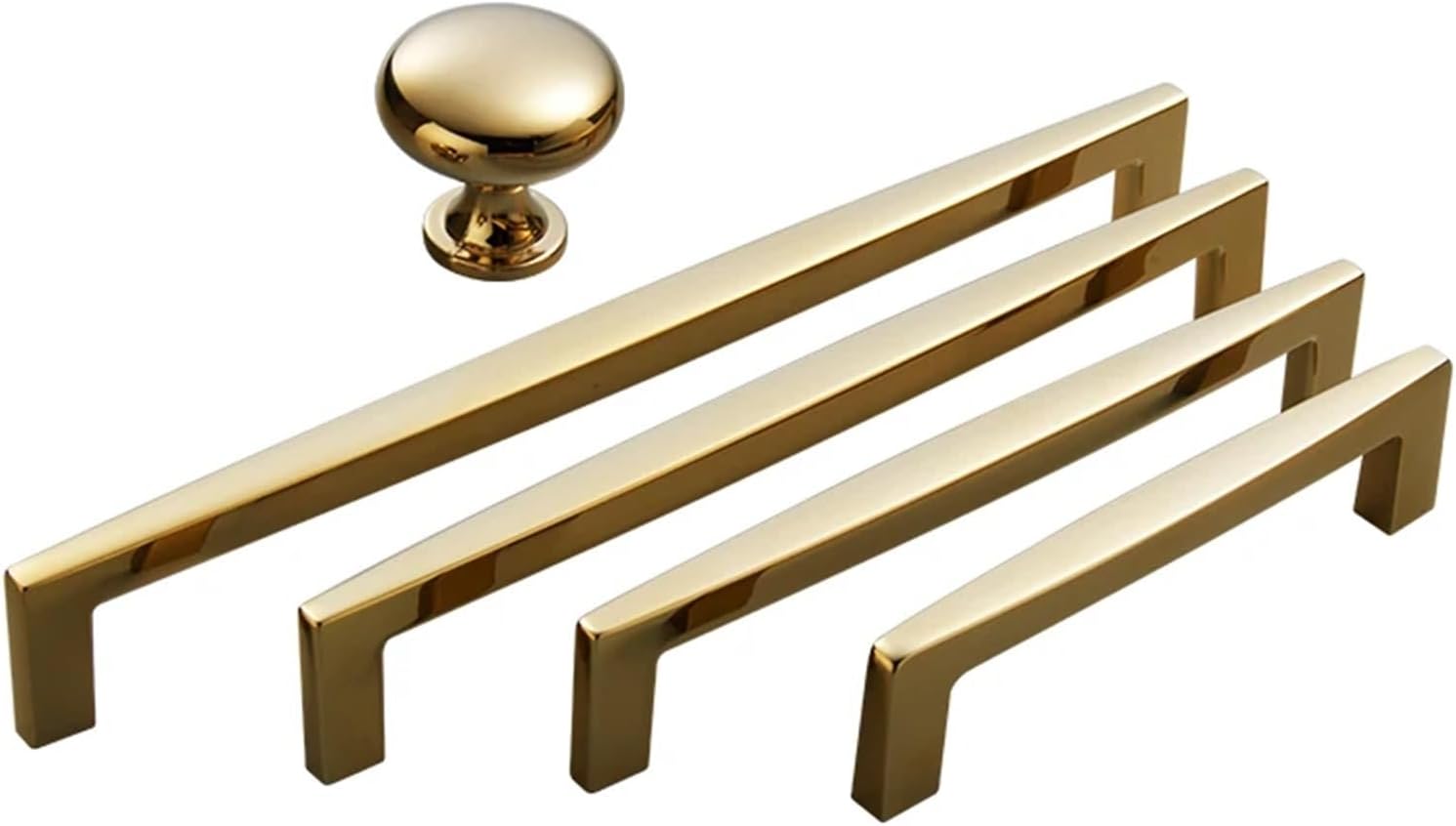 Modern American Gold Furniture Handle Modern Cabinet Knobs and Handles Drawer Knobs Kitchen Handles Black Drawer Pulls 1Pcs (Color : GP-96mm)