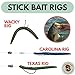 Tailored Tackle Wacky Worm 5 Inch | 25 Pack Bulk Bag | Soft Plastic Stick Bait Made in USA | Anise Scent Fishing Worms for Wacky Rig Bass Lures | 8 Colors (Green Pumpkin, 5 Inch)
