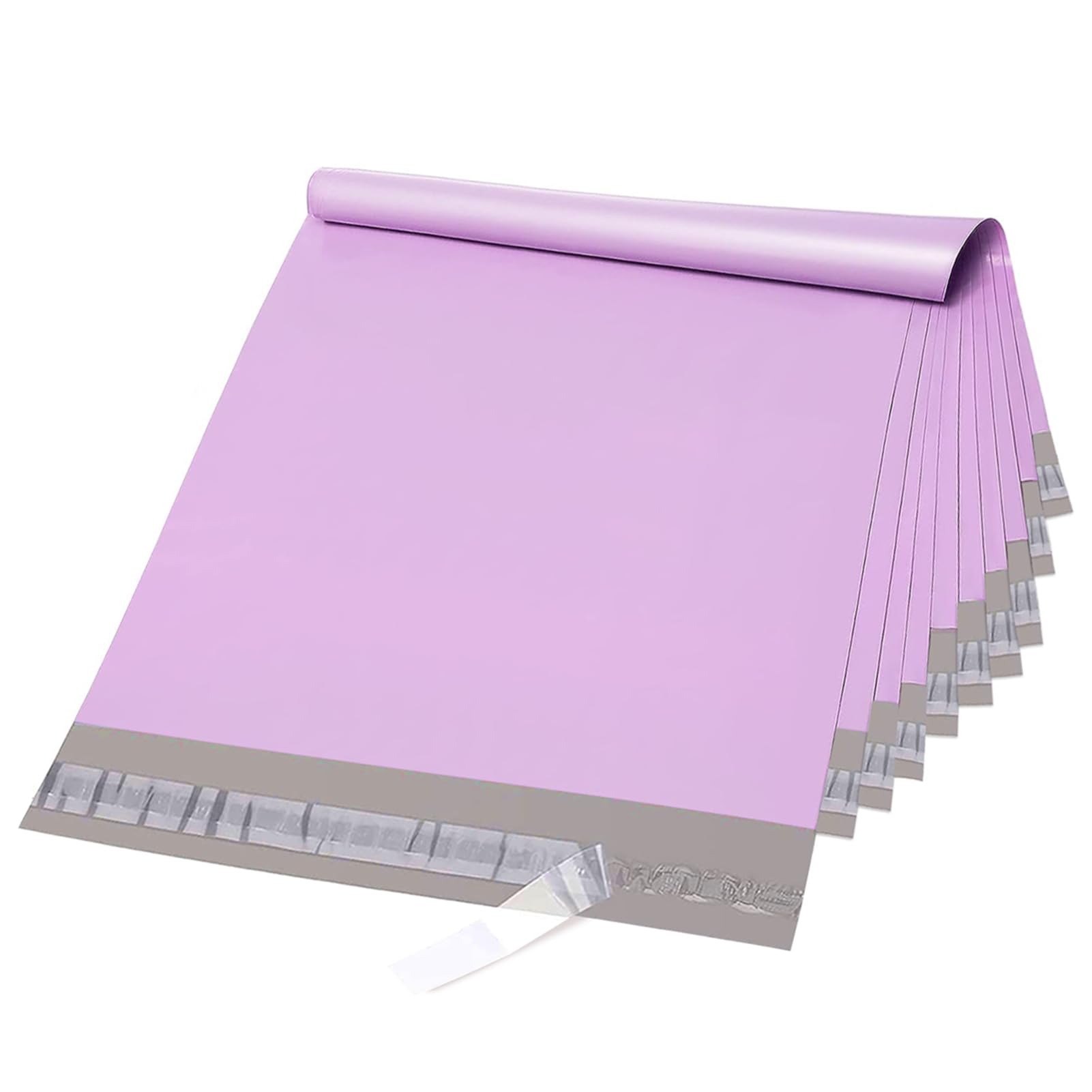 Fuxury Poly Mailers 12x15.5Inch 100 Pcs, Waterproof Shipping Bags for Clothing, Strong Adhesive Shipping Envelopes for Small Business Suppliers, Self Seal Mailers Poly Bags Mailing Envelopes Purple