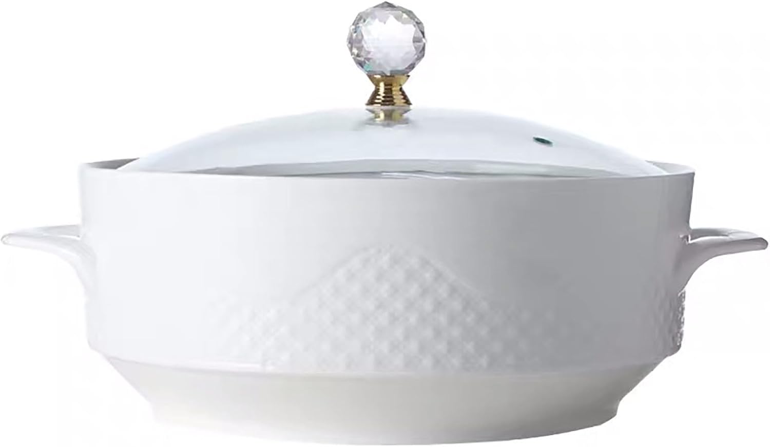 Ceramic Soup Tureen With Lid Lovely Serving Tureens With Lid, White Porcelain Serving Soup Tureen for Restaurant Home Kitchen Decoration, Heat-resistant Ceramic Bowls Lid Cooking Soup