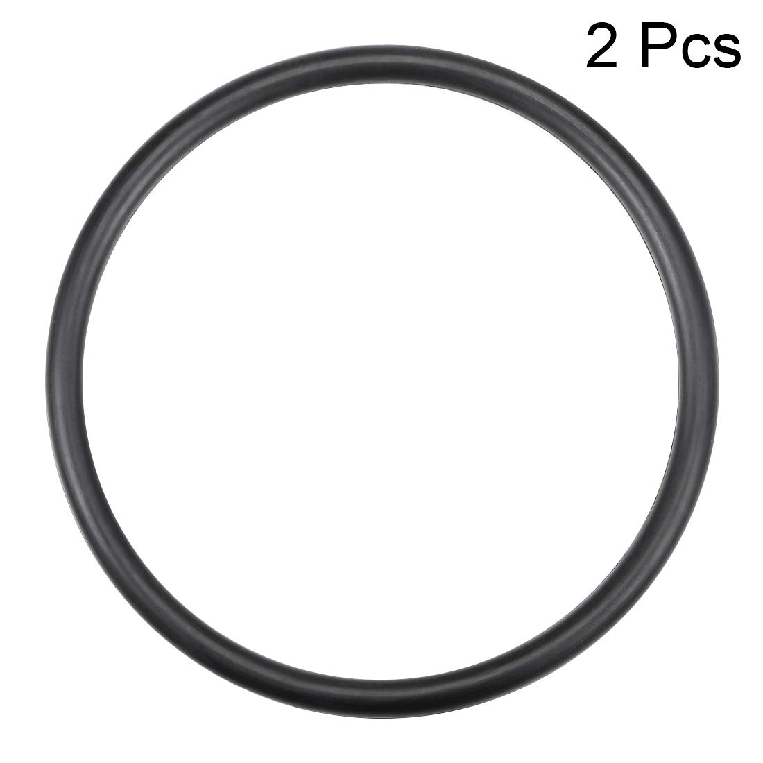 sourcing map Packung mit 2 Nitril Dichtungen Gummiringe metrische Gummiring 150mm AD 132,8mm ID 8,6mm Breite