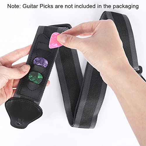BNOYONERAS Sangle Guitare Sangle de Guitare Ajustable Ceinture Guitare avec Support de Médiators Sangle pour Guitare pour Guitare Classique, électrique, Acoustique et Basse, Cadeaux pour Guitaristes - Les Beatles, Paul McCartney, John Lennon, RIngo Starr, George Harrison BNOYONERAS Sangle Guitare Sangle de Guitare Ajustable Ceinture Guitare avec Support de Médiators Sangle pour Guitare pour Guitare Classique, électrique, Acoustique et Basse, Cadeaux pour Guitaristes – Image 3