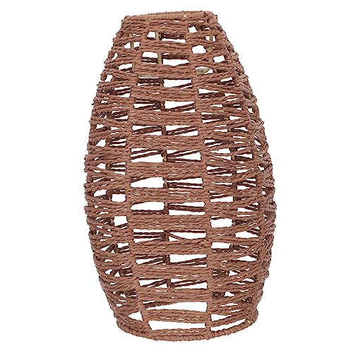 HOMSFOU Lámparas De Ratán Pantallas De Lámpara Cuadradas Mini Candelabro Decoración Lámpara De Pared Lámpara Colgante Iluminación De Lámpara De Techo Lámparas De Techo LED