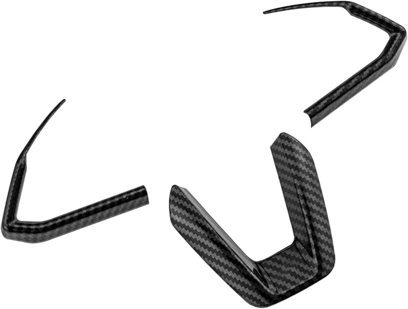 Car Interior Sticker Fit for Mazda 3 6 CX3 CX-3 CX-5 CX5 CX8 CX 9 Axela ATENZA 2017-2019 Car Steering Wheel Trim Sequins Cover Sticker Car Steering Cover(Black Carbon)