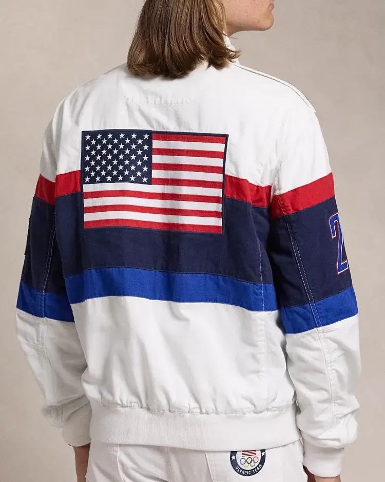 USA Olympic Jacket With USA Flag For Men's and Women's3