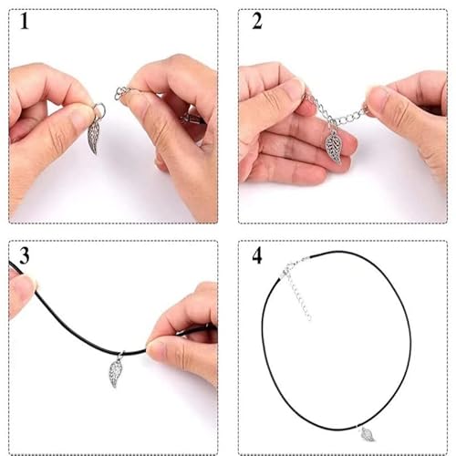 Yishangfa BRACELET STRING Leather Necklace Cord,55 Pcs 11 Colors Necklace Rope thumb #5