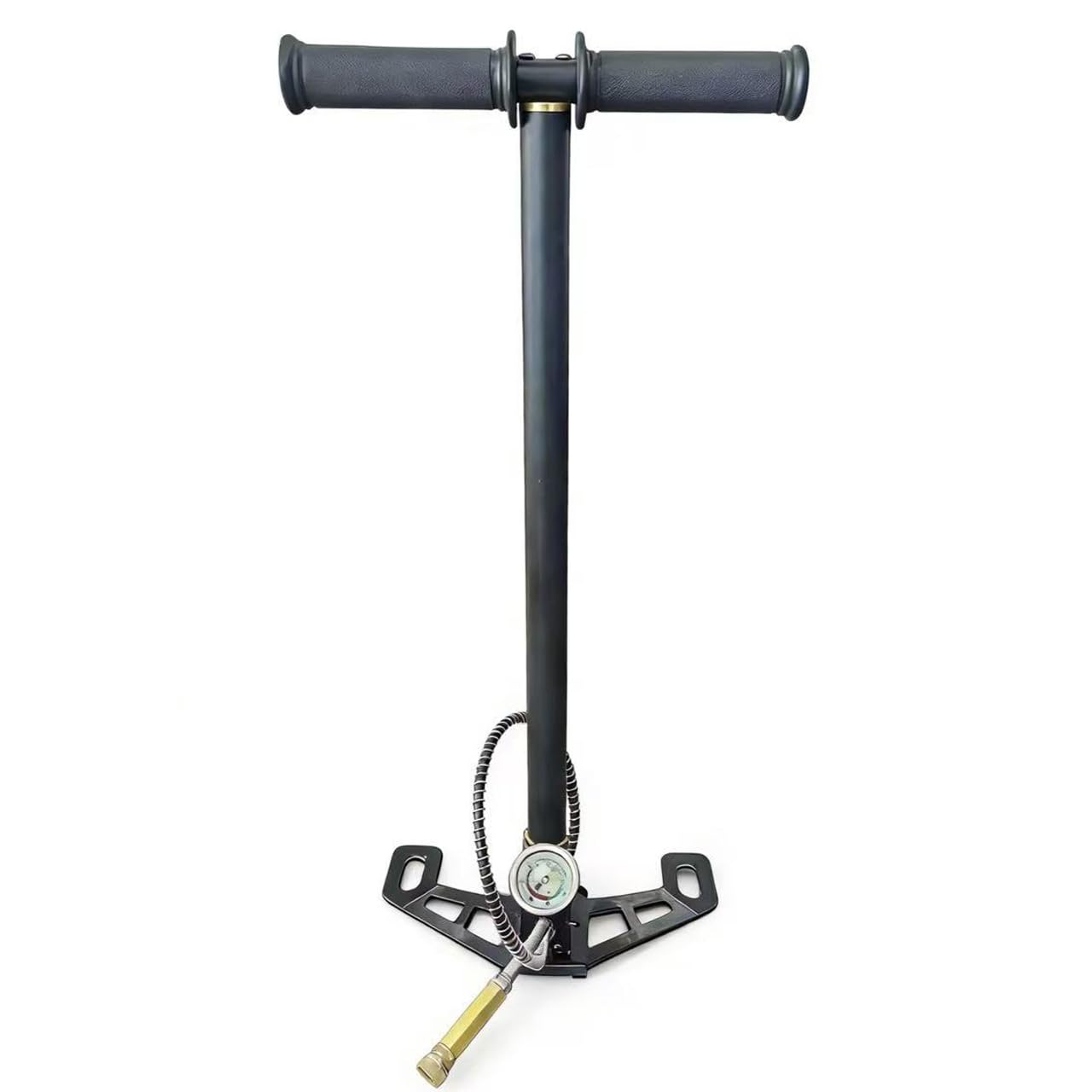 Handpumpe, Hochdruckluftpumpe, 6000 PSI Extra-Hochdruck-Luftpumpe mit Präzisions-Manometer und Feuchtigkeitsfilter, 3-stufiges Profi-Design für Kajaks und Reifen