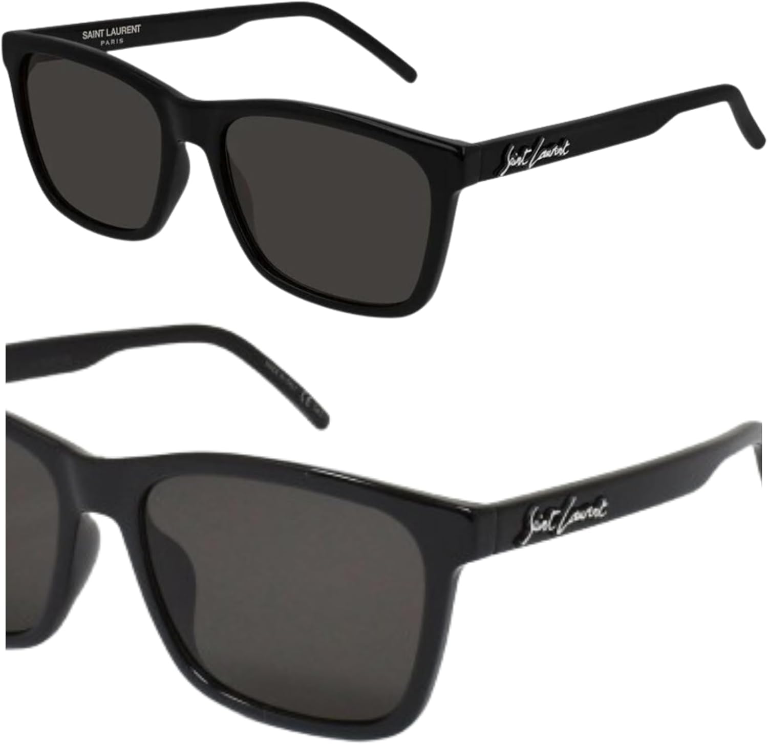 SAINT LAURENT SL 318 Square Sunglasses + Bundle with eSHADES Luxury Eyewear Kit - Image 2