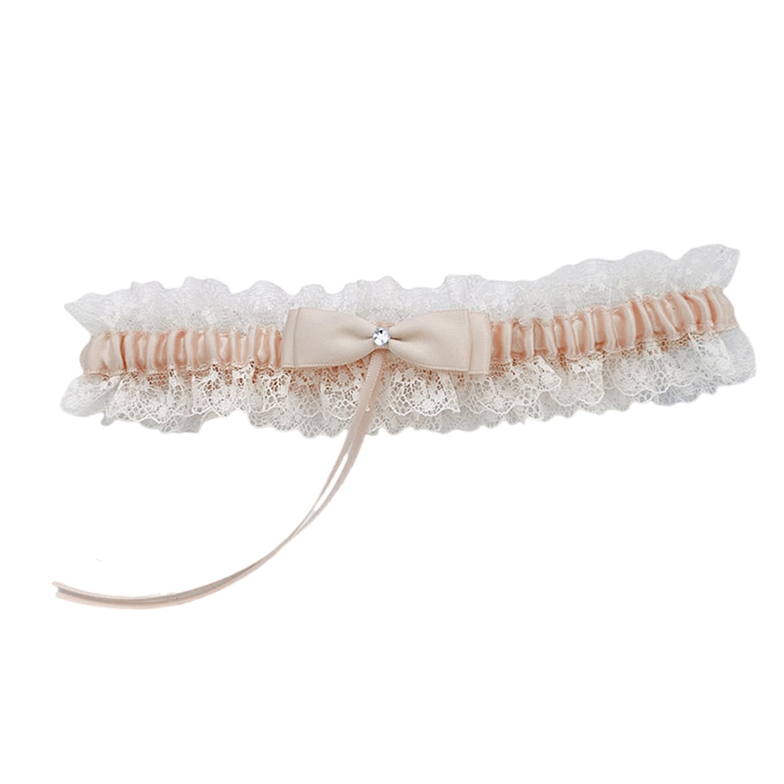 MICFENY Punk Leg Garters Bow Leg Band for Women Unique Party Costume Accessory Lingerie Thigh Chain Wedding Garter