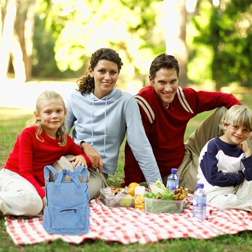 Mochila vaquera azul para niñas ideal para compras y salidas 4