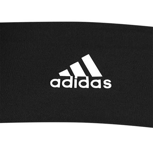 adidas Faixa de cabeça elástica Alphaskin 2.0, preto/branco, tamanho único