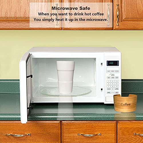 Kopmath Ceramic Travel Coffee Mug, 16 Oz Travel Mug With Lid, Splash Proof, Anti-Scald Sleeve, Microwave Dishwasher Safe, Portable To Go Tumbler, Large Coffee Cup For Car Cup Holder, Gift #TOP5