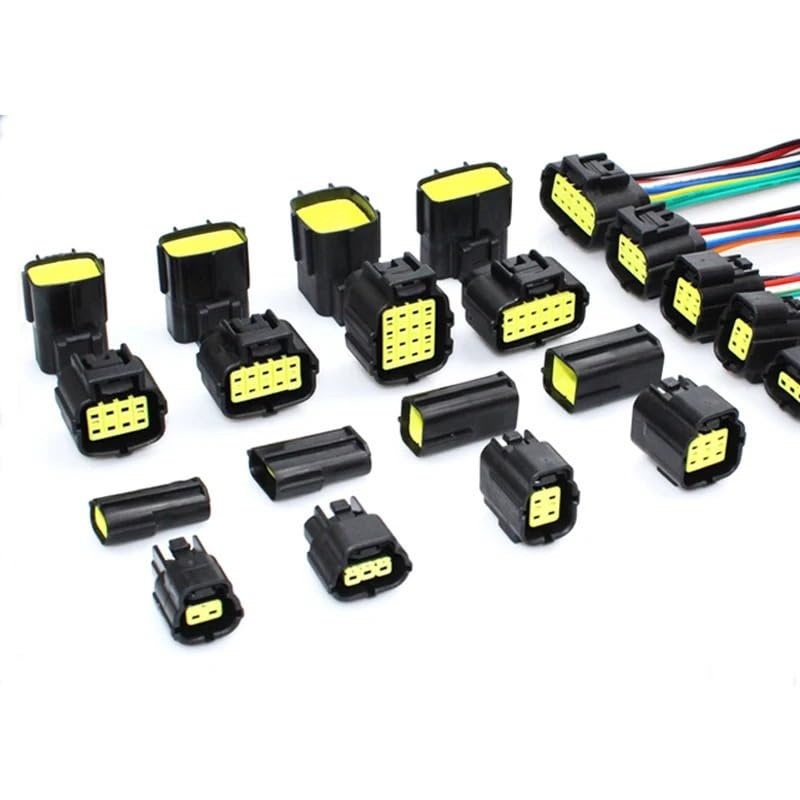 5 Sets 1/2/3/4/6/8/10/12 Pin Way Female Male Seal Wire Cable Waterproof Wire Connector Car Auto Electrical Car Truck(10P)