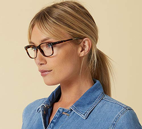 Peepers By Peeperspecs Women's Nature Walk Soft Square Reading Glasses, Tortoise/Aqua, 49 + 2.25 #TOP5