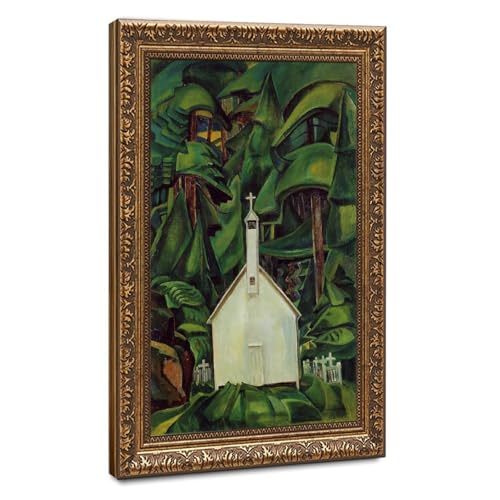 Poster Église Indienne Emily Carr Cadre 30x45cm Décoration Murale