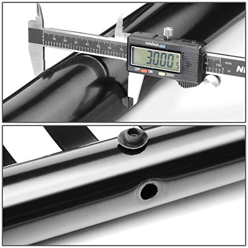 Compatible With Pathfinder Frontier Xterra 3 Inches Bumper Push Bull Bar+Removable Skid Plate (Black) #TOP4