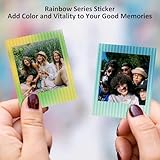 HIYQIN 12PCS Photo Border Stickers Compatible with Fujifilm Instax Square SQ Film, Pictures Decorative Stickers for Instax Square SQ1/6/10/20/40 Instant Camera Film - Rainbow Series - Image 4