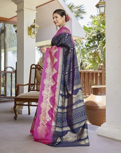 Image of Yashika Women's Banarasi Kanjivaram Art Silk Saree|Sarees for Women Ethnic Wear