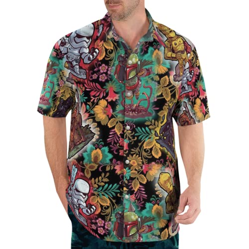 MIMIGIFT Hawaiian Shirt for Men - Funny Tropical Button-Downs, Perfect for Funky Summer Beach Aloha and Birthday Gifts
