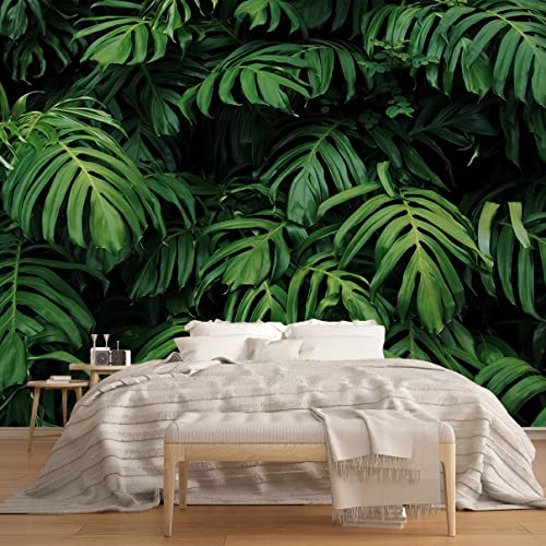 MFWFM Tropical Monstera Wallpaper Banana Leaf Wall Mural Wallpaper for