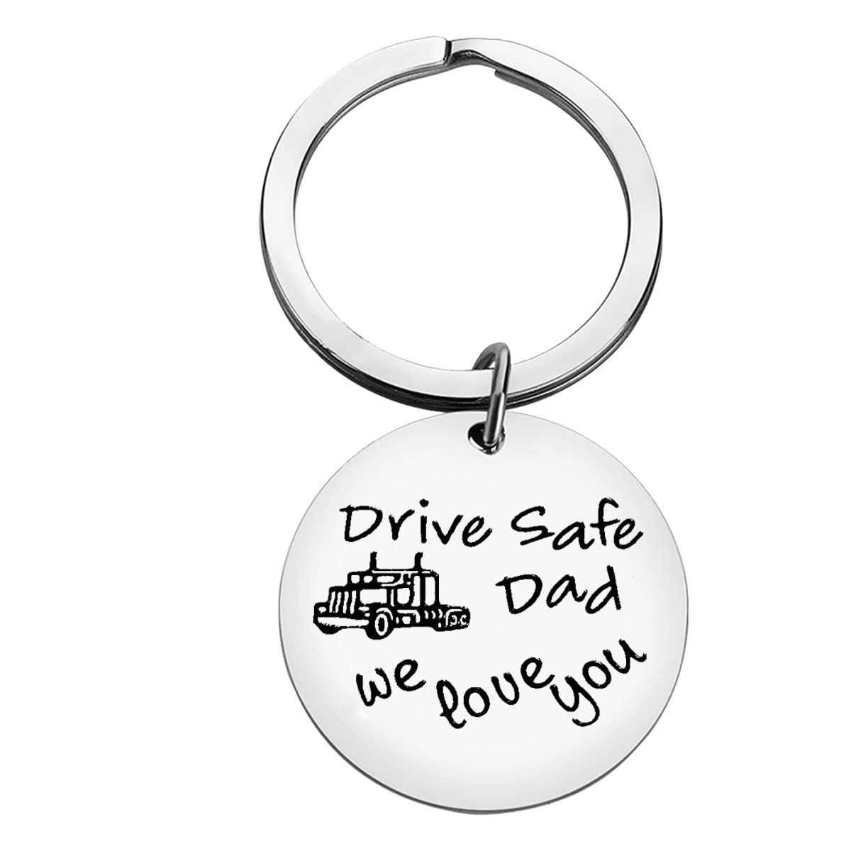 Drive Safe Keychain for Dad Fathers Day Gift Drive Safe Dad We Love You Keychain Gifts for Daddy Papa Father Valentines Christmas Birthday Gifts Dad Gifts from Daughter Son