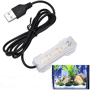 Blue Light Small Aquarium Led Light, Multicolor Led Fish Tank Light for Freshwater Plants Aquarium Accessories，Fish and Aquatic Pets