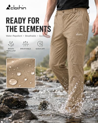Image of clothin Mens Workout Athletic Pants Elastic-Waist Drawstring Pants for Sport Exercise Travel,Quick-Dry,Stretchy
