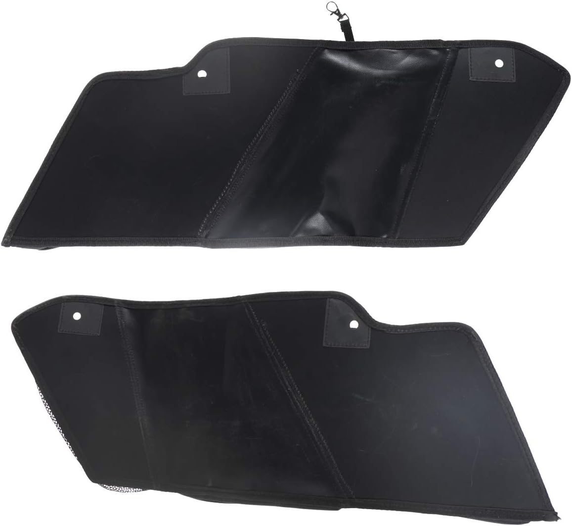 Saddlebag Liners Wall Organizer Storage For Harley Touring Electra Street Glide Road King 2014-2020 (Black, 2014-2020)