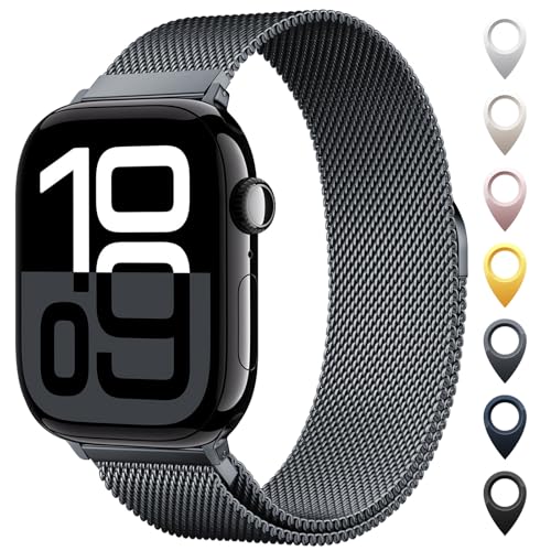 Stainless Steel Milanese Loop Apple Watch Band 38–49mm
