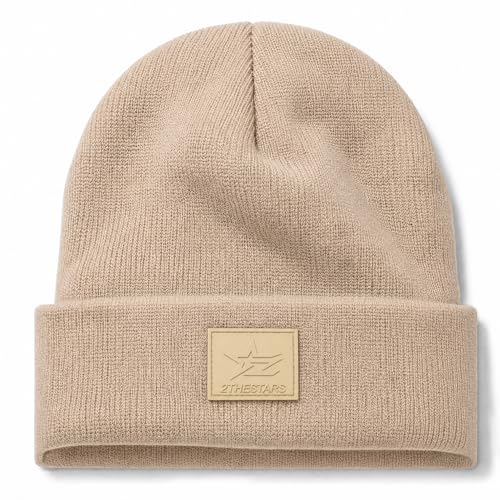 Image of Beanie for Men Women Warm Winter Hat Windproof Thick Knitted Cuffed Unisex Skull Cap