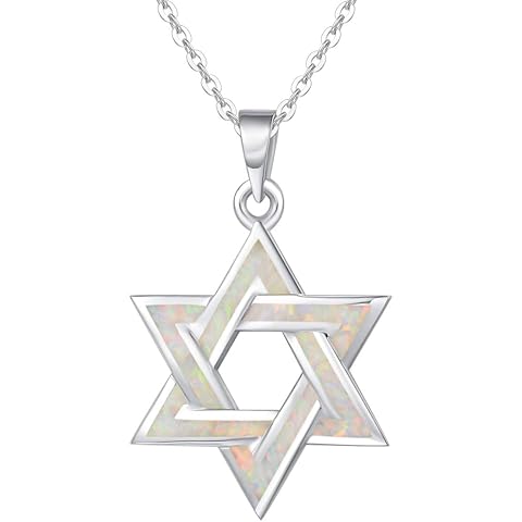 FANCIME Sterling Silver Created Fire Opal Star Necklace/Dangle Earrings/Bracelet Charm Danity October Birthstone Fine Jewelry for Women