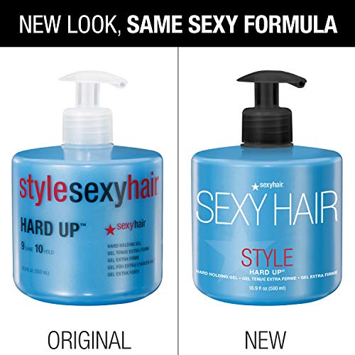 Sexyhair Style Hard Up Hard Holding Gel, 16.9 Oz | Extreme Hold | Non-Flaking Formula | All Hair Types #TOP4