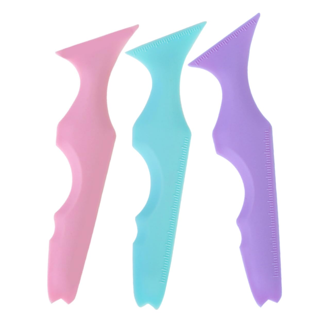 Healeved 12pièces Pochoirs Silicone Pour Eyeliner Et Sourcils Outils De Maquillage Réutilisables Pour Applicateur Pour Maquillage Yeux Parfait