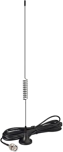 Miniatura 2 de Bingfu VHF UHF Antena de escáner de policía, radio CB, radio Ham para el hogar, escáner de radio móvil, antena, base magnética, BNC, antena macho,