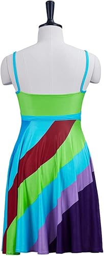 Miniatura 6 de Women's 13 Going On 30 Cosplay Costume Dress Jenna Rink Costume Y2K Retro Summer Mini Slip Dress