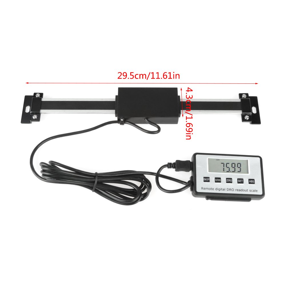 Digitalanzeige DRO, 0-150mm Digitalanzeige Kit Messschieber Digitalanzeige Linearmaßstab LCD Auslesekit Leseset, digital DRO Readout Kit Digital Auslesung lineare Skala für Fräsmaschinen Drehmaschinen
