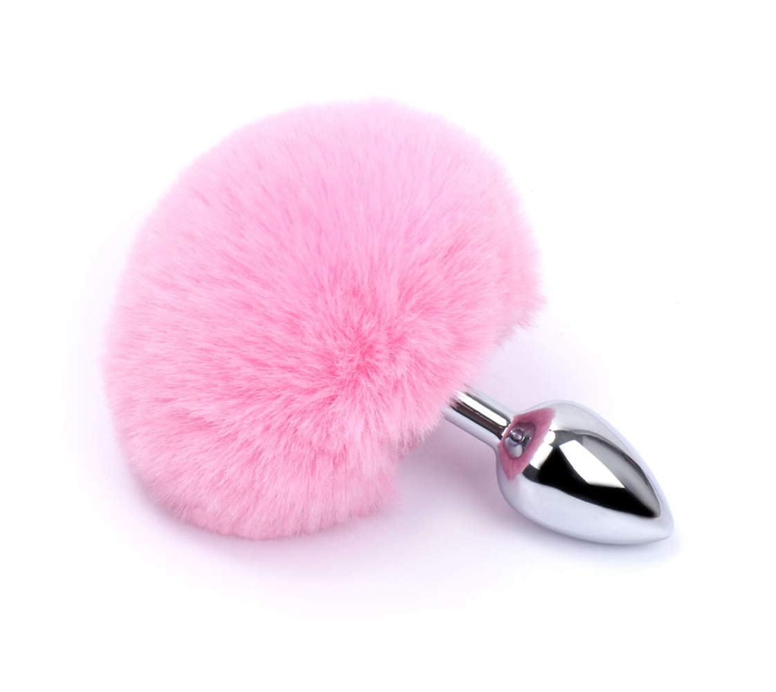 RunYu weiß flauschig Bunny Schwanz Anal Plug Analplug Bunny Fell Hasen  Analplug aus Edelstahl : Amazon.de: Drogerie & Körperpflege