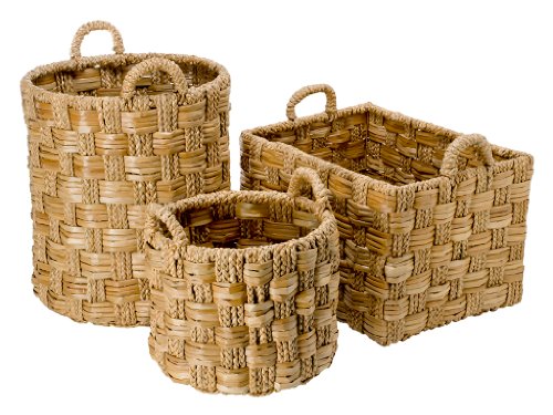 Kouboo 1060040 Round Braided Sea Grass Storage Basket, Brown #TOP4