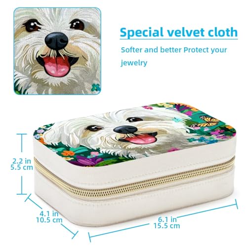 Boîte à bijoux de voyage chien pour vos déplacements