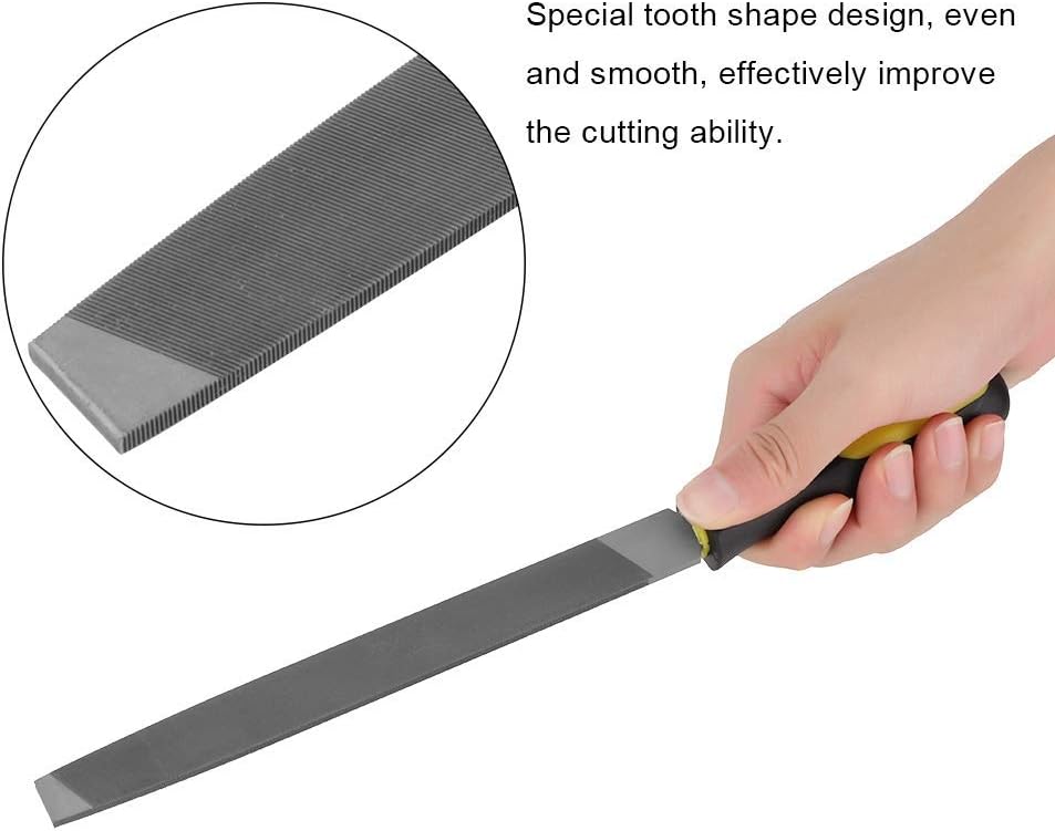 Duokon 8in Flat Mill File Middle Teeth Single Cut