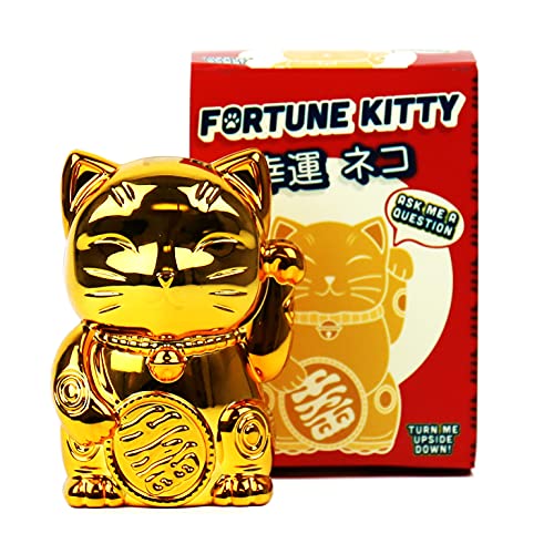 Gift Republic Fortune Telling Kitty Prediction Maker, Gold
