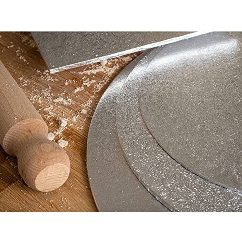 Culpitt 10" (25cm) Round Silver Cake Card & White Box Set - 3mm Turned Edge Board for Sponge Cakes, Muffins, and Cupcakes - Image 7