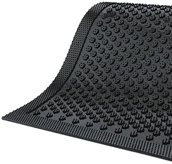 American Floor Mats Safety Scrape 3/8 Inch Thickness Black 2 x 3 Rubber Mat