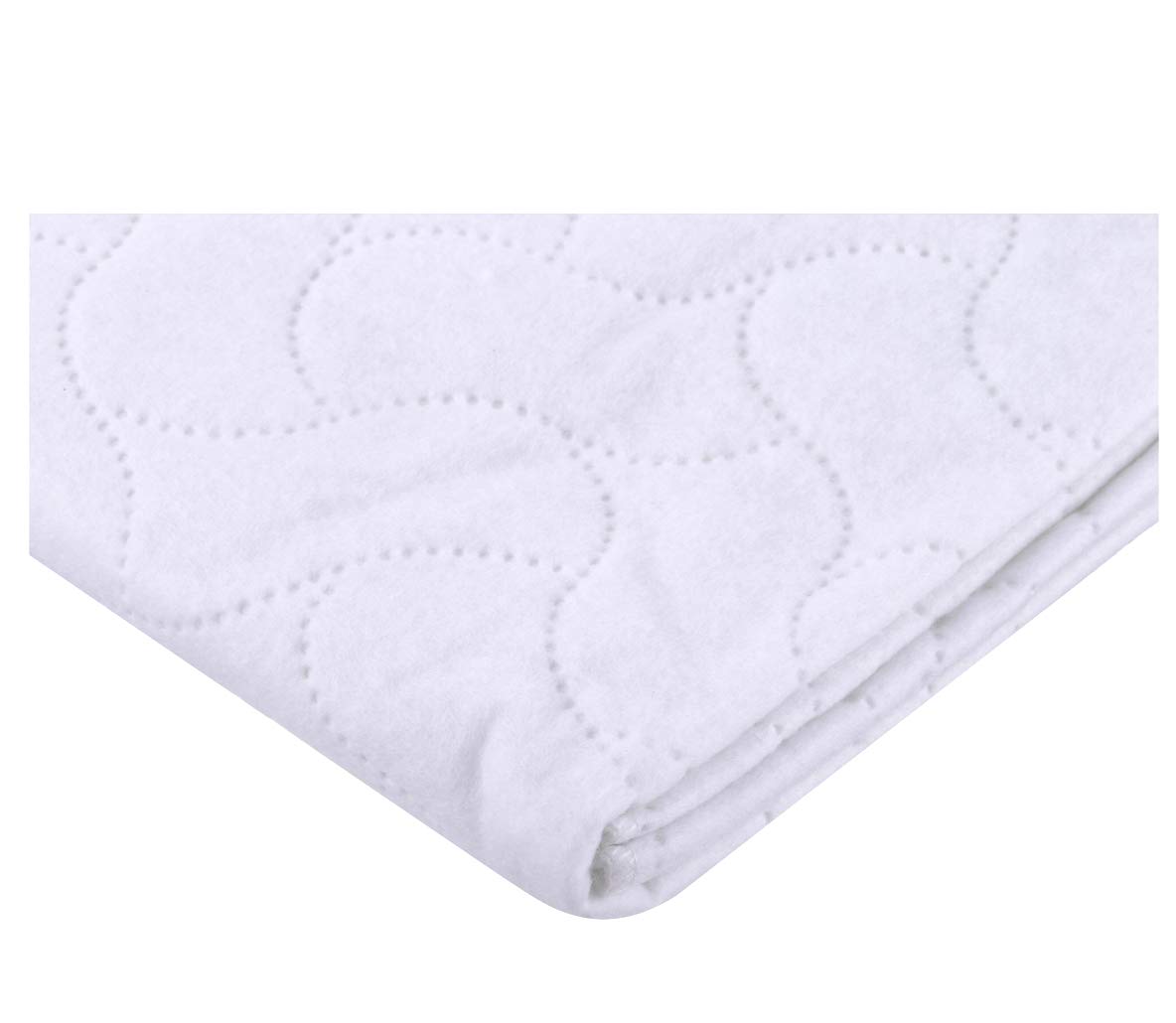 TL CareWaterproof Quilt-Like Flat Reusable Multi-Use Protective Mattress Pad Cover for Babies, Adults & Pets, White,27" x 36"