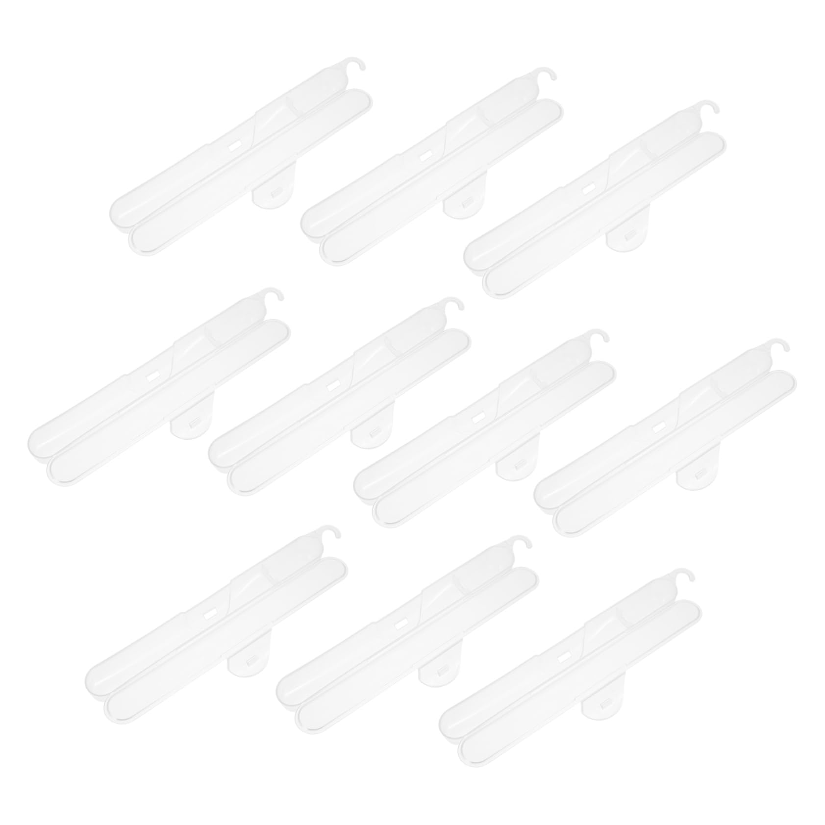 HOLIDYOYO 10pcs Transparent Toothbrush Storage Boxes Portable Outdoor Travel Toothbrush Cases Organizing Containers for Camping Business Trips School and Family Use